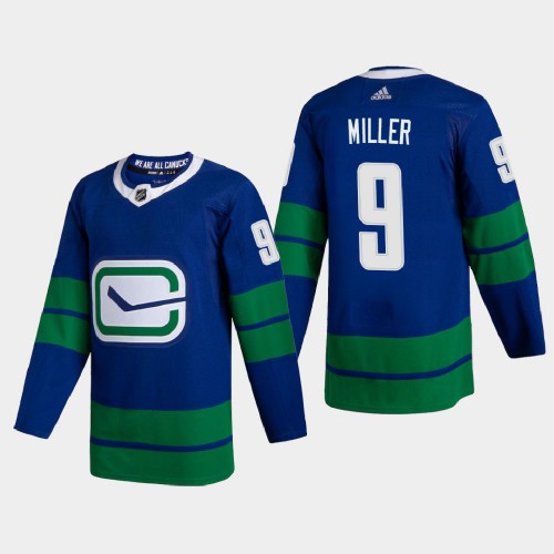 Vancouver Vancouver Canucks #9 JT Miller Men's 2020-21 Authentic Player Alternate Stitched Jersey Blue Men's cheap jerseys for sale - CheapJerseys.Shop