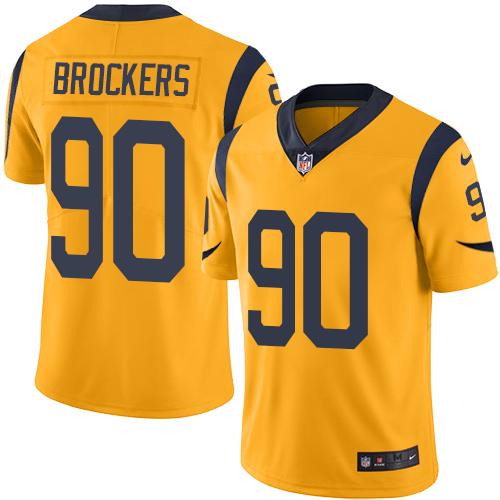 Los Angeles Rams #90 Michael Brockers Gold Men's Stitched Limited Rush Jersey Men's cheap jerseys for sale - CheapJerseys.Shop