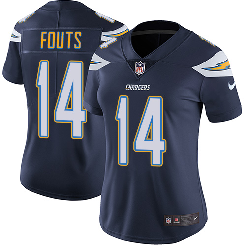 Los Angeles Chargers #14 Dan Fouts Navy Blue Team Color Women's Stitched Vapor Untouchable Limited Jersey Womens cheap jerseys for sale - CheapJerseys.Shop