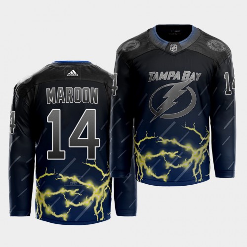 Tampa Bay Lightning #14 Patrick Maroon 2021 City Concept Stitched Jersey - Black Men's cheap jerseys for sale - CheapJerseys.Shop