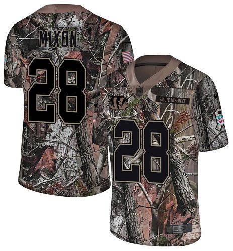 Bengals #28 Joe Mixon Camo Men's Stitched Limited Rush Realtree Jersey cheap jerseys for sale - CheapJerseys.Shop