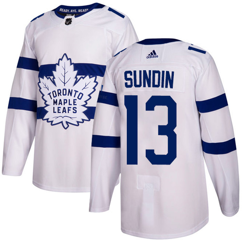 Maple Toronto Maple Leafs #13 Mats Sundin White Authentic 2018 Stadium Series Stitched Youth Jersey Youth cheap jerseys for sale - CheapJerseys.Shop