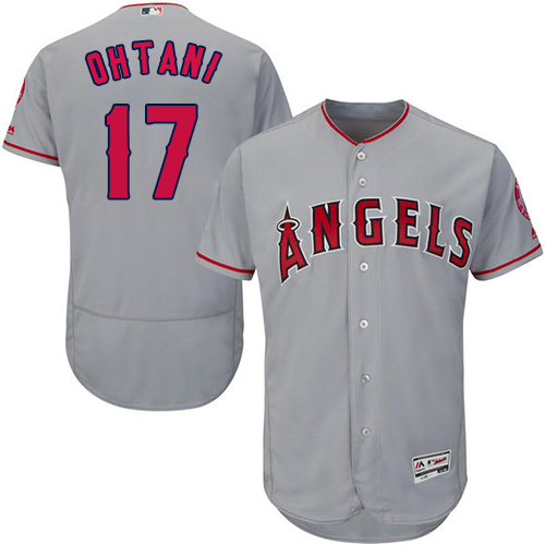 Los Angeles Angels of Anaheim #17 Shohei Ohtani Grey Flexbase Authentic Collection Stitched Jersey Men's cheap jerseys for sale - CheapJerseys.Shop