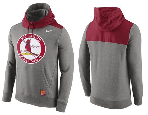 Men's St.Louis Cardinals Gray Cooperstown Collection Hybrid Pullover Hoodie_1 cheap jerseys for sale - CheapJerseys.Shop
