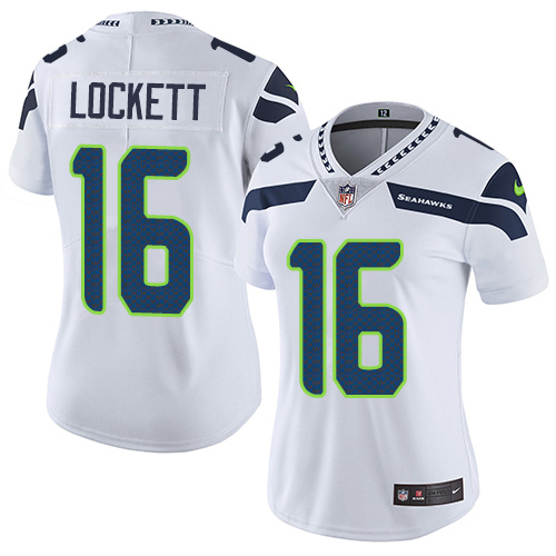 Seahawks #16 Tyler Lockett White Women's Stitched Vapor Untouchable Limited Jersey cheap jerseys for sale - CheapJerseys.Shop