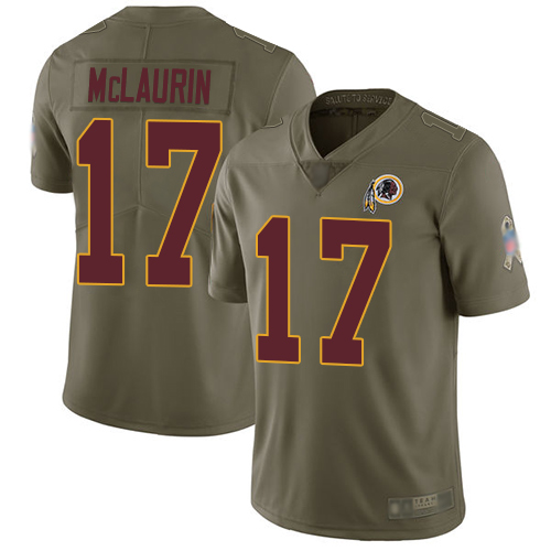 Commanders #17 Terry McLaurin Olive Youth Stitched Limited 2017 Salute To Service Jersey cheap jerseys for sale - CheapJerseys.Shop