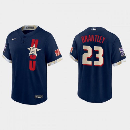 Houston Houston Astros #23 Michael Brantley 2021 All Star Game Fan's Version Navy Jersey Men's cheap jerseys for sale - CheapJerseys.Shop
