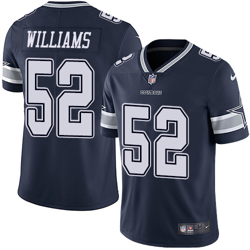 Dallas Cowboys #52 Connor Williams Navy Blue Team Color Men's Stitched Vapor Untouchable Limited Jersey Men's cheap jerseys for sale - CheapJerseys.Shop