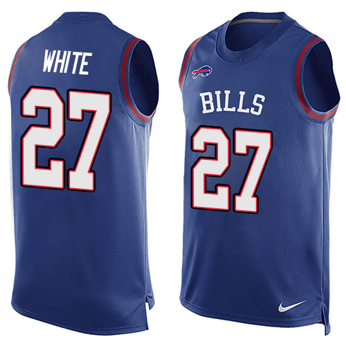 Bills #27 Tre'Davious White Royal Blue Team Color Men's Stitched Limited Tank Top Jersey cheap jerseys for sale - CheapJerseys.Shop
