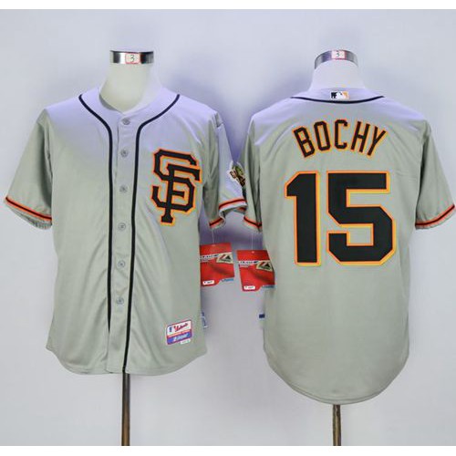San Francisco Giants #15 Bruce Bochy Grey Cool Base Road 2 Stitched Jersey Men's cheap jerseys for sale - CheapJerseys.Shop