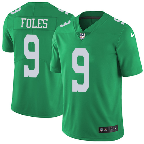 Philadelphia Eagles #9 Nick Foles Green Men's Stitched Limited Rush Jersey Men's cheap jerseys for sale - CheapJerseys.Shop