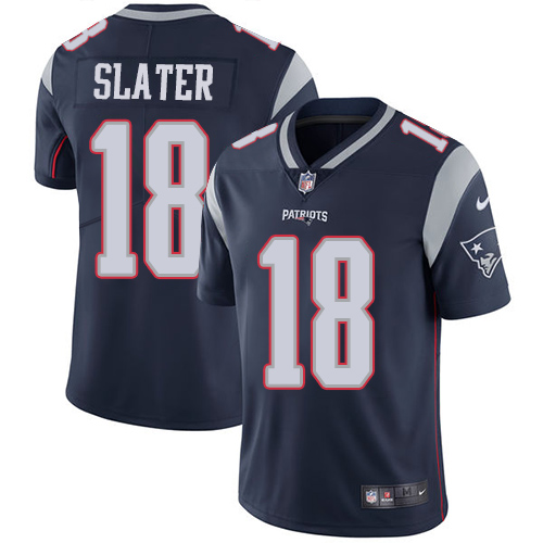 Patriots #18 Matt Slater Navy Blue Team Color Men's Stitched Vapor Untouchable Limited Jersey cheap jerseys for sale - CheapJerseys.Shop