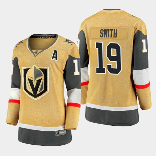 Vegas Golden Vegas Golden Knights #19 Reilly Smith Women 2020-21 Player Alternate Stitched Jersey Gold Womens cheap jerseys for sale - CheapJerseys.Shop