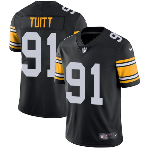 Pittsburgh Steelers #91 Stephon Tuitt Black Alternate Youth Stitched Vapor Untouchable Limited Jersey Youth cheap jerseys for sale - CheapJerseys.Shop
