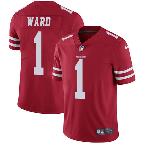49ers #1 Jimmie Ward Red Team Color Men's Stitched Vapor Untouchable Limited Jersey cheap jerseys for sale - CheapJerseys.Shop