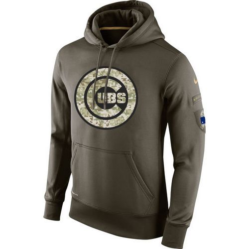 Men's Chicago Cubs Olive Salute To Service KO Performance Hoodie cheap jerseys for sale - CheapJerseys.Shop