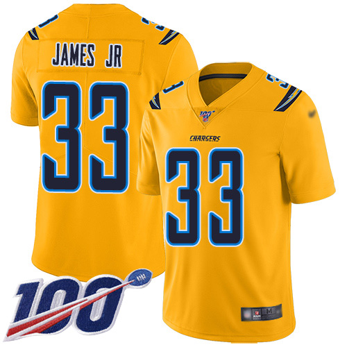 Chargers #33 Derwin James Jr Gold Youth Stitched Limited Inverted Legend 100th Season Jersey cheap jerseys for sale - CheapJerseys.Shop