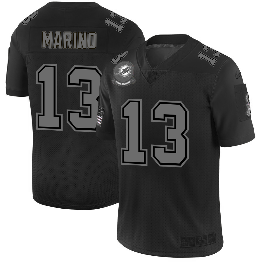 Miami Dolphins #13 Dan Marino Men's Black 2019 Salute To Service Limited Stitched Jersey cheap jerseys for sale - CheapJerseys.Shop