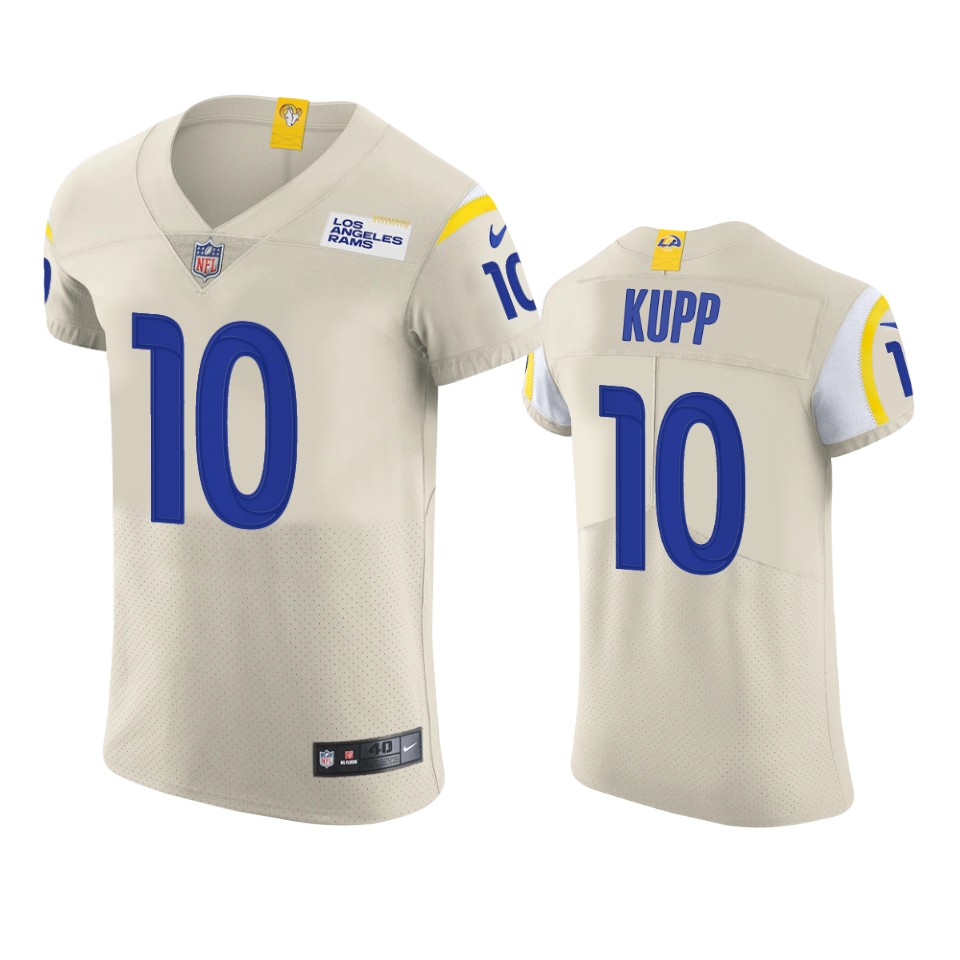 Los Angeles Rams #10 Cooper Kupp Men's Vapor Elite Player Jersey - Bone cheap jerseys for sale - CheapJerseys.Shop