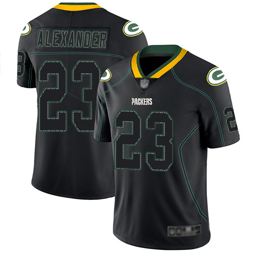 Packers #23 Jaire Alexander Lights Out Black Men's Stitched Limited Rush Jersey cheap jerseys for sale - CheapJerseys.Shop
