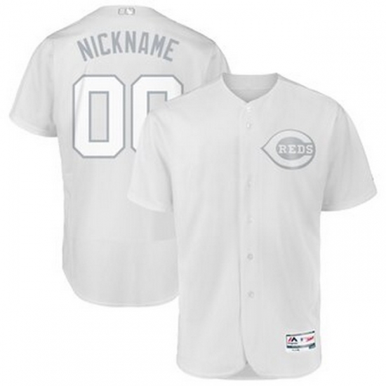 Men Cincinnati Reds Majestic 2019 Players Weekend Flex Base Authentic Roster Custom White Jersey cheap jerseys for sale - CheapJerseys.Shop