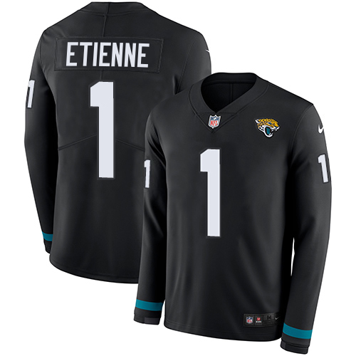 Jaguars #1 Travis Etienne Black Team Color Youth Stitched Limited Therma Long Sleeve Jersey cheap jerseys for sale - CheapJerseys.Shop