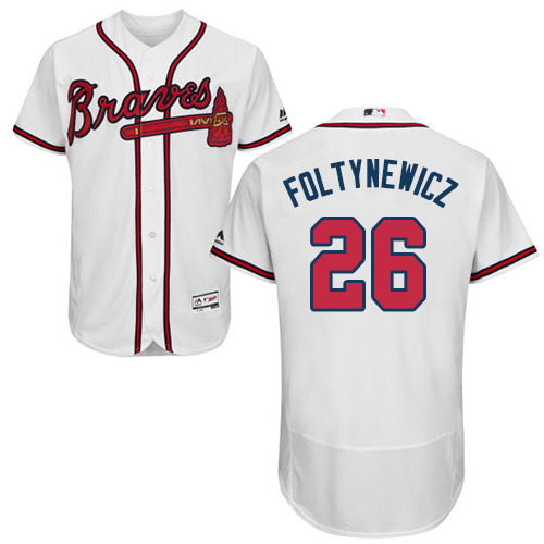 Atlanta Braves #26 Mike Foltynewicz White Flexbase Authentic Collection Stitched Jersey Men's cheap jerseys for sale - CheapJerseys.Shop