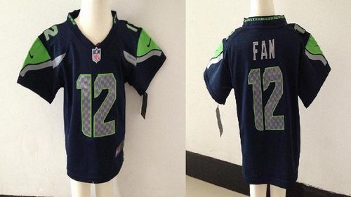 Toddler Seahawks #12 Fan Steel Blue Team Color Stitched Elite Jersey cheap jerseys for sale - CheapJerseys.Shop