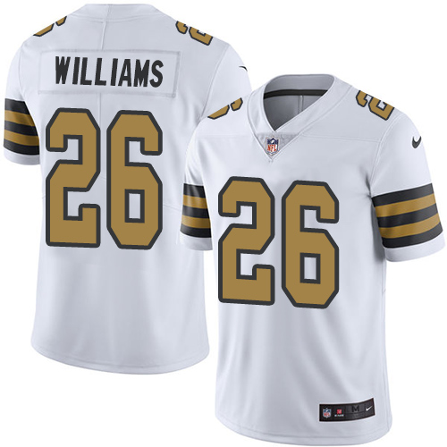 New Orleans Saints #26 P.J. Williams White Men's Stitched Limited Rush Jersey Men's cheap jerseys for sale - CheapJerseys.Shop