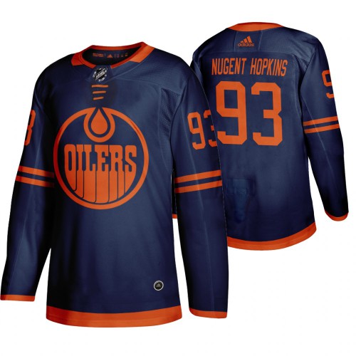 Edmonton Edmonton Oilers #93 Ryan Nugent-Hopkins Blue 2019-20 Third Alternate Jersey Men's cheap jerseys for sale - CheapJerseys.Shop