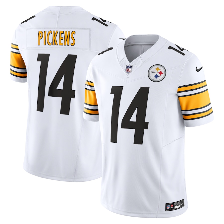 Pittsburgh Steelers #14 George Pickens Men's White Vapor F.U.S.E. Limited Jersey cheap jerseys for sale - CheapJerseys.Shop