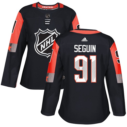 Dallas Stars #91 Tyler Seguin Black 2018 All-Star Central Division Authentic Women's Stitched Jersey Womens cheap jerseys for sale - CheapJerseys.Shop