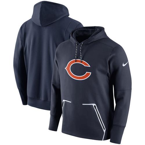 Men's Chicago Bears Navy Champ Drive Vapor Speed Performance Pullover Hoodie cheap jerseys for sale - CheapJerseys.Shop