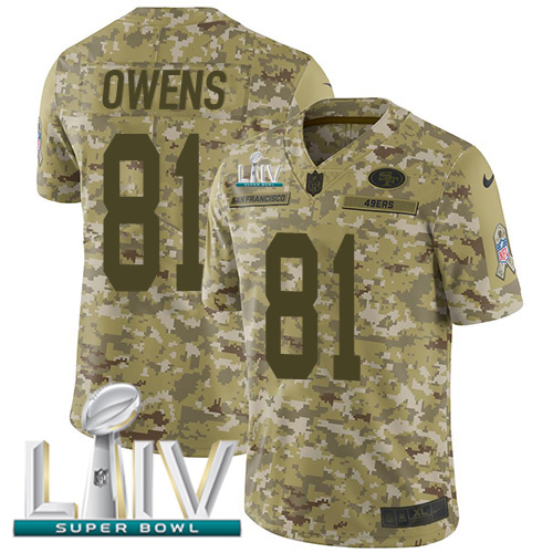 San Francisco 49ers #81 Jordan Matthews Camo Super Bowl LIV 2020 Men's Stitched Limited 2018 Salute To Service Jersey Men's cheap jerseys for sale - CheapJerseys.Shop