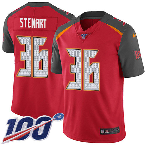 Tampa Bay Buccaneers #36 M.J. Stewart Red Team Color Youth Stitched 100th Season Vapor Untouchable Limited Jersey Youth cheap jerseys for sale - CheapJerseys.Shop