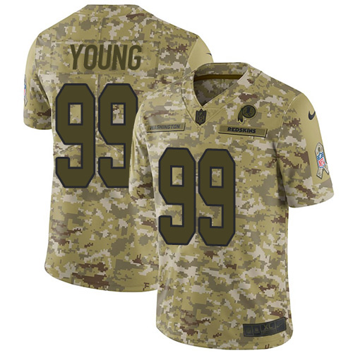 Commanders #99 Chase Young Camo Youth Stitched Limited 2018 Salute To Service Jersey cheap jerseys for sale - CheapJerseys.Shop