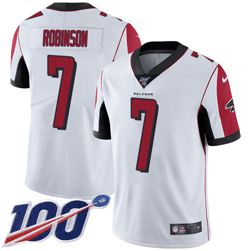 Falcons #7 Bijan Robinson White Stitched Youth 100th Season Vapor Untouchable Limited Jersey cheap jerseys for sale - CheapJerseys.Shop