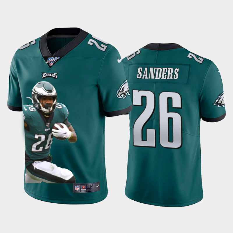 Philadelphia Eagles #26 Miles Sanders Team Hero 3 Vapor Limited 100 Jersey Green cheap jerseys for sale - CheapJerseys.Shop