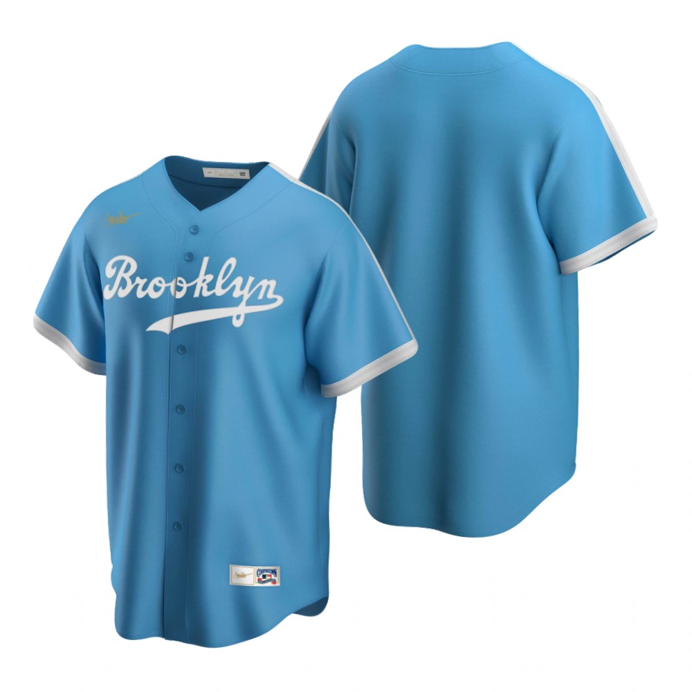 Los Angeles Dodgers Blank Light Blue Alternate Cooperstown Collection Jersey cheap jerseys for sale - CheapJerseys.Shop