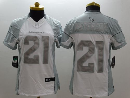 Cardinals #21 Patrick Peterson White Women's Stitched Limited Platinum Jersey cheap jerseys for sale - CheapJerseys.Shop
