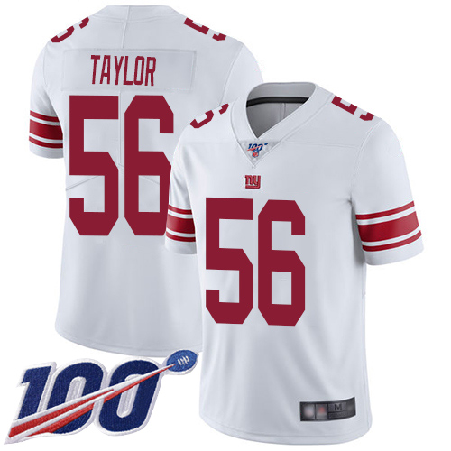 Giants #56 Lawrence Taylor White Men's Stitched 100th Season Vapor Limited Jersey cheap jerseys for sale - CheapJerseys.Shop
