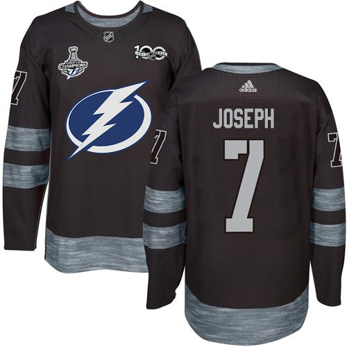 Tampa Bay Lightning #7 Mathieu Joseph Black 1917-2017 100th Anniversary 2020 Stanley Cup Champions Stitched Jersey Men's cheap jerseys for sale - CheapJerseys.Shop