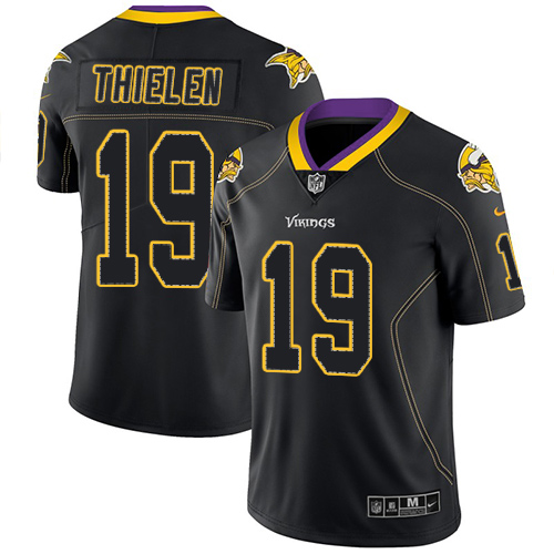 Vikings #19 Adam Thielen Lights Out Black Men's Stitched Limited Rush Jersey cheap jerseys for sale - CheapJerseys.Shop
