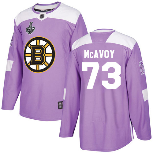 Boston Bruins #73 Charlie McAvoy Purple Authentic Fights Cancer Stanley Cup Final Bound Stitched Jersey Men's cheap jerseys for sale - CheapJerseys.Shop