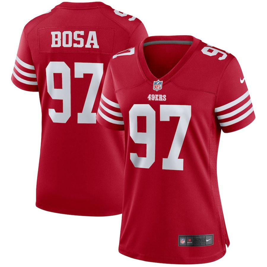 San Francisco 49ers #97 Nick Bosa Scarlet Women's 2022-23 Game Jersey cheap jerseys for sale - CheapJerseys.Shop