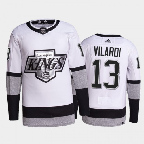 Los Angeles Kings #13 Gabriel Vilardi Men's 2021-22 Alternate Authentic Jersey - White Men's cheap jerseys for sale - CheapJerseys.Shop