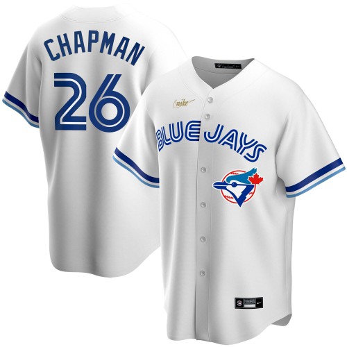 Toronto Toronto Blue Jays #26 Matt Chapman Home Cooperstown Collection Player Jersey White Men's cheap jerseys for sale - CheapJerseys.Shop