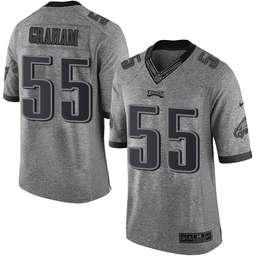 Eagles #55 Brandon Graham Gray Men's Stitched Limited Gridiron Gray Jersey cheap jerseys for sale - CheapJerseys.Shop