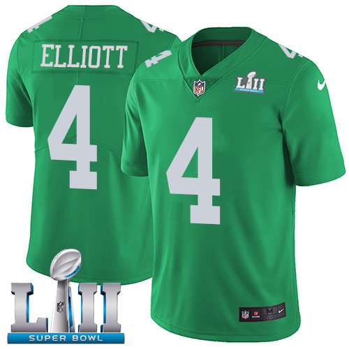 Philadelphia Eagles #4 Jake Elliott Green Super Bowl LII Men's Stitched Limited Rush Jersey Men's cheap jerseys for sale - CheapJerseys.Shop