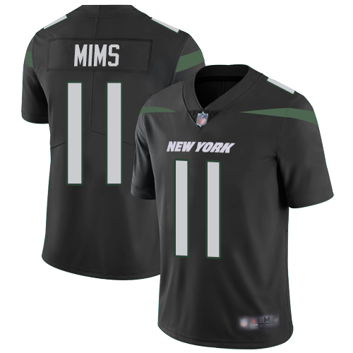 New York Jets #11 Denzel Mim Black Alternate Men's Stitched Vapor Untouchable Limited Jersey Men's cheap jerseys for sale - CheapJerseys.Shop